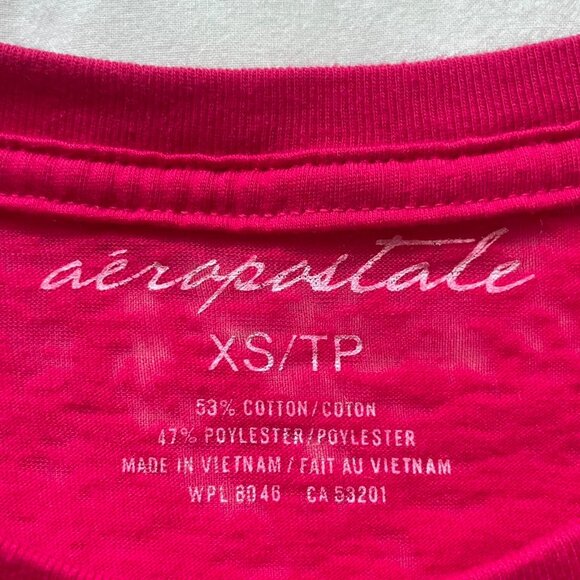 Hot Pink Aeropostale Baby Tee - Picture 2 of 7